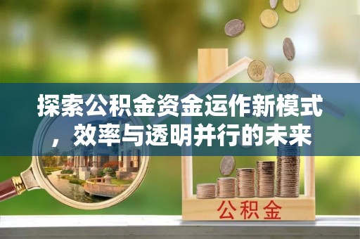 肥东探索公积金资金运作新模式，效率与透明并行的未来