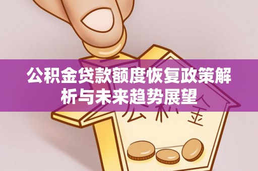 肥东公积金贷款额度恢复政策解析与未来趋势展望